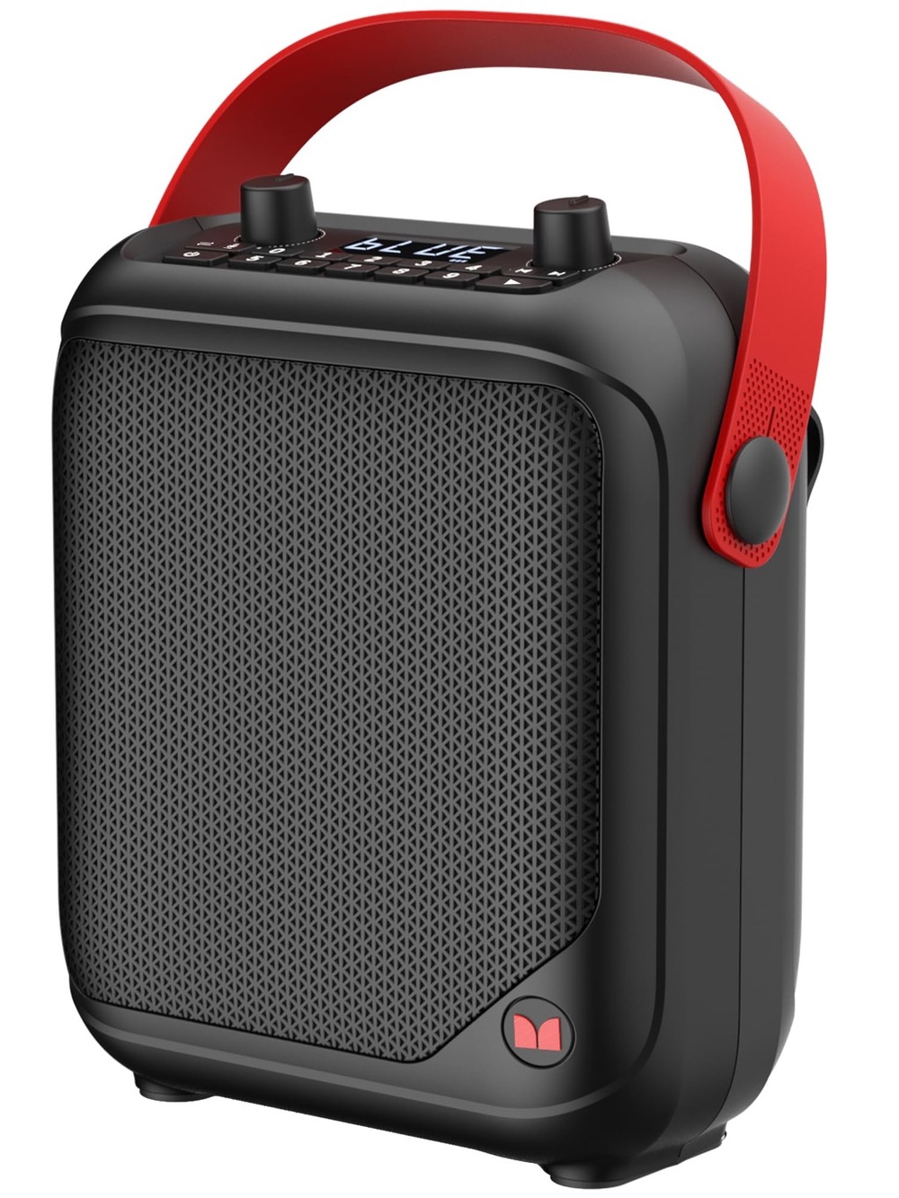 Monster Portable Bluetooth Speaker with Red Carry Handle - Black MFS1